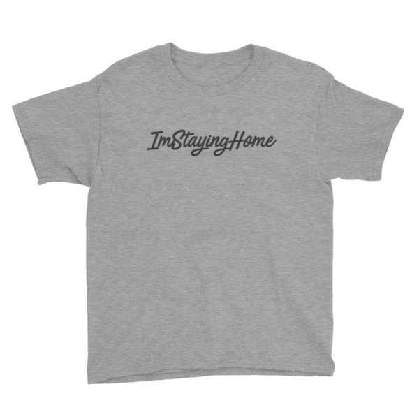 Youth ImStayingHome Black Edition Tee - Image 2