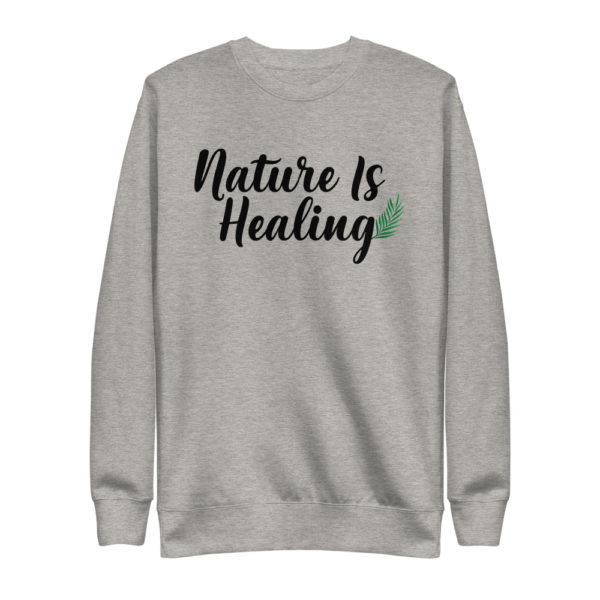Nature Is Healing Black Edition Crewneck - Image 2
