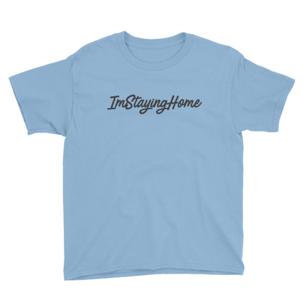 Youth ImStayingHome Black Edition Tee - Image 4