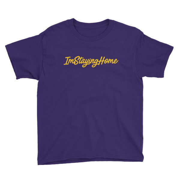 Youth ImStayingHome Tee - Image 4