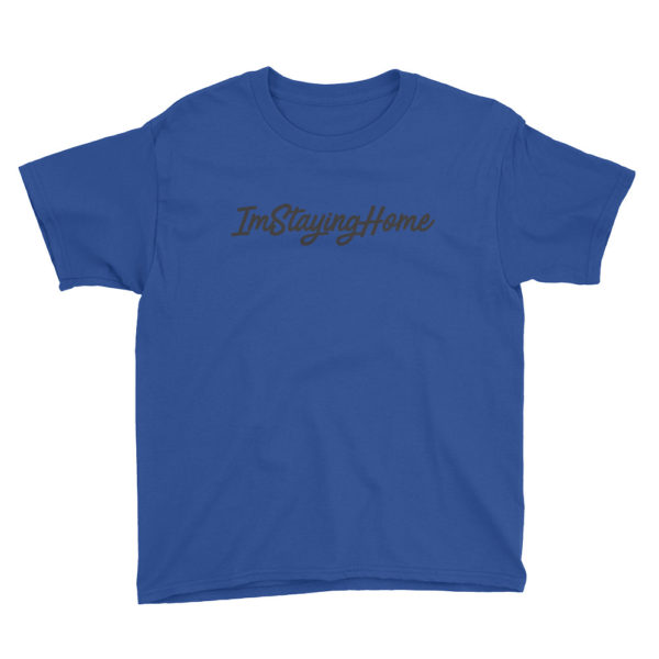 Youth ImStayingHome Black Edition Tee - Image 3